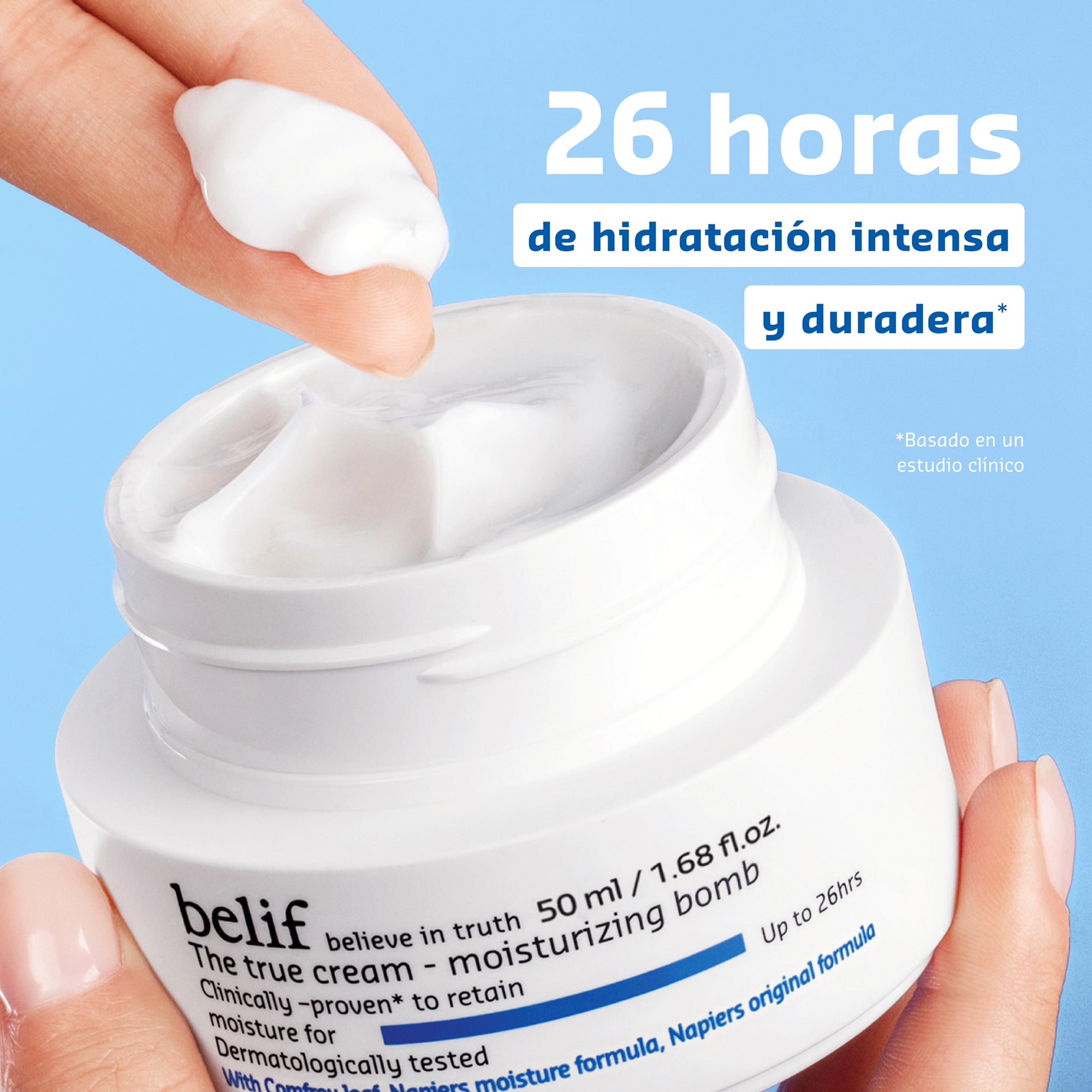 THE TRUE CREAM MOISTURIZING BOMB WITH OAT HUSK AND VITAMIN B (CREMA HUMECTANTE CON SALVADO DE AVENA Y VITAMINA B)